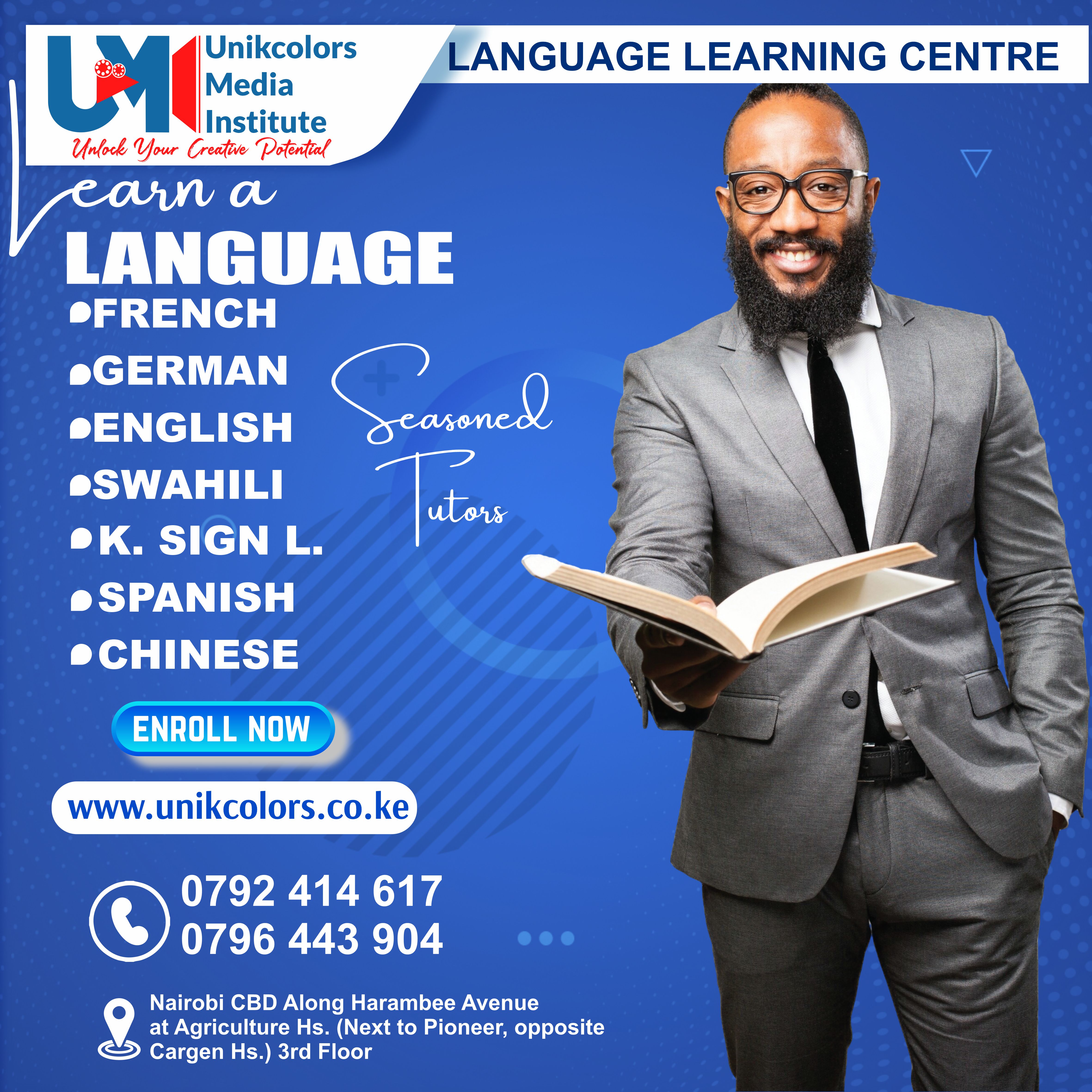 LANGUAGE TRAINING CENTRE - GERMAN | ENGLISH | FRENCH | CHINESE | SPANISH | SWAHILI | KENYA SIGN LANG